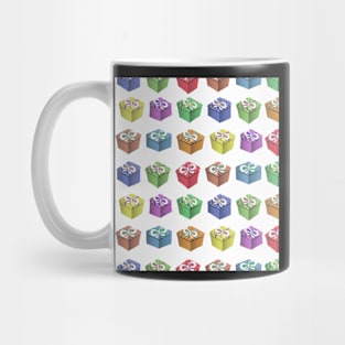 Pattern of colorful holiday boxes Mug